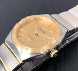 Buy Shop Omega Constellation Manhattan Yellow Dial Two Tone Steel Strap Watch for Women - 131.20.28.60.08.001 USA Online