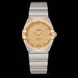 Buy Shop Omega Constellation Manhattan Yellow Dial Two Tone Steel Strap Watch for Women - 131.20.28.60.08.001 USA Online