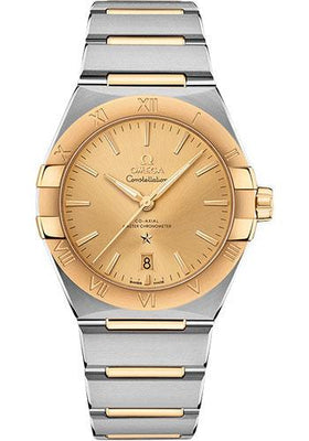 Buy Shop Omega Constellation Manhattan Yellow Dial Two Tone Steel Strap Watch for Women - 131.20.28.60.08.001 USA Online
