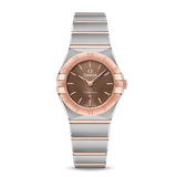 Buy Shop Omega Constellation Quartz Brown Dial Silver Steel Strap Watch for Women - 131.20.25.60.13.001 USA Online