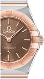 Buy Shop Omega Constellation Quartz Brown Dial Silver Steel Strap Watch for Women - 131.20.25.60.13.001 USA Online
