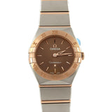 Buy Shop Omega Constellation Quartz Brown Dial Silver Steel Strap Watch for Women - 131.20.25.60.13.001 USA Online