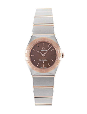Buy Shop Omega Constellation Quartz Brown Dial Silver Steel Strap Watch for Women - 131.20.25.60.13.001 USA Online