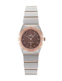 Buy Shop Omega Constellation Quartz Brown Dial Silver Steel Strap Watch for Women - 131.20.25.60.13.001 USA Online