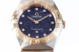 Buy Shop Omega Constellation Quartz Diamonds Blue Dial Two Tone Steel Strap Watch for Women - 131.20.25.60.53.002 USA Online