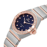 Buy Shop Omega Constellation Quartz Diamonds Blue Dial Two Tone Steel Strap Watch for Women - 131.25.25.60.53.002 USA Online