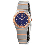 Buy Shop Omega Constellation Quartz Diamonds Blue Dial Two Tone Steel Strap Watch for Women - 131.25.25.60.53.002 USA Online