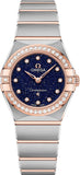 Buy Shop Omega Constellation Quartz Diamonds Blue Dial Two Tone Steel Strap Watch for Women - 131.25.25.60.53.002 USA Online