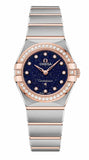 Buy Shop Omega Constellation Quartz Diamonds Blue Dial Two Tone Steel Strap Watch for Women - 131.25.25.60.53.002 USA Online