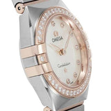 Buy Shop Omega Constellation Quartz Diamonds Mother of Pearl Dial Two Tone Steel Strap Watch for Women - 131.25.25.60.55.001 USA Online