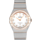 Buy Shop Omega Constellation Quartz Diamonds Mother of Pearl Dial Two Tone Steel Strap Watch for Women - 131.25.25.60.55.001 USA Online