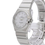 Buy Shop Omega Constellation Quartz Diamonds Silver Dial Silver Steel Strap Watch for Women - 123.15.27.60.55.004 USA Online