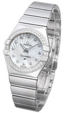 Buy Shop Omega Constellation Quartz Diamonds Silver Dial Silver Steel Strap Watch for Women - 123.15.27.60.55.004 USA Online