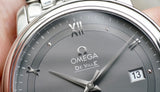 Buy Shop Omega De Ville Prestige Co-Axial Automatic Grey Dial Silver Steel Strap Watch for Men - 424.10.40.20.06.001 USA Online
