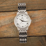 Buy Shop Omega De Ville Prestige Co Axial Automatic White Dial Silver Steel Strap Watch for Men - 424.10.40.20.02.005 USA Online