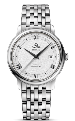 Buy Shop Omega De Ville Prestige Co Axial Automatic White Dial Silver Steel Strap Watch for Men - 424.10.40.20.02.005 USA Online