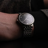 Buy Shop Omega De Ville Prestige Co-Axial Black Dial Silver Steel Strap Watch for Men - 424.10.40.20.01.001 USA Online
