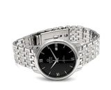 Buy Shop Omega De Ville Prestige Co-Axial Black Dial Silver Steel Strap Watch for Men - 424.10.40.20.01.001 USA Online