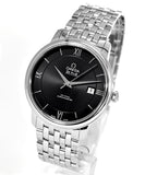 Buy Shop Omega De Ville Prestige Co-Axial Black Dial Silver Steel Strap Watch for Men - 424.10.40.20.01.001 USA Online