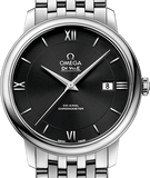 Buy Shop Omega De Ville Prestige Co-Axial Black Dial Silver Steel Strap Watch for Men - 424.10.40.20.01.001 USA Online