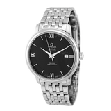 Buy Shop Omega De Ville Prestige Co-Axial Black Dial Silver Steel Strap Watch for Men - 424.10.40.20.01.001 USA Online