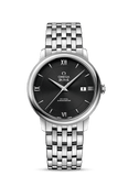 Buy Shop Omega De Ville Prestige Co-Axial Black Dial Silver Steel Strap Watch for Men - 424.10.40.20.01.001 USA Online