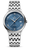 Buy Shop Omega De Ville Prestige Co-Axial Blue Dial Silver Steel Strap Watch for Men - 424.10.40.20.03.002 USA Online