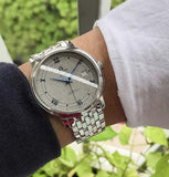 Buy Shop Omega De Ville Prestige Co-Axial Grey Dial Silver Steel Strap Watch for Men - 424.10.40.20.06.002 USA Online