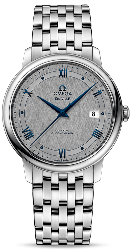 Buy Shop Omega De Ville Prestige Co-Axial Grey Dial Silver Steel Strap Watch for Men - 424.10.40.20.06.002 USA Online