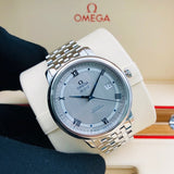 Buy Shop Omega De Ville Prestige Co-Axial Rhodium Silver Dial Silver Steel Strap Watch for Men - 424.10.40.20.02.001 USA Online