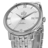 Buy Shop Omega De Ville Prestige Co-Axial Silver Dial Silver Steel Strap Watch for Men - 424.10.40.20.02.003 USA Online