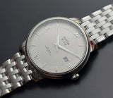 Omega De Ville Prestige Co-Axial Silver Dial Silver Steel Strap Watch for Men - 424.10.40.20.02.003