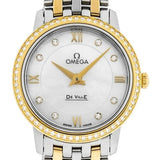 Buy Shop Omega De Ville Prestige Quartz Diamonds Mother of Pearl Dial Two Tone Steel Strap Watch for Women - 424.25.27.60.55.001 USA Online