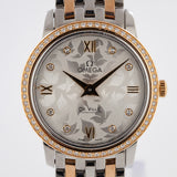 Buy Shop Omega De Ville Prestige Quartz Diamonds Silver Dial Two Tone Steel Strap Watch for Women - 424.25.27.60.52.001 USA Online