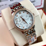 Buy Shop Omega De Ville Prestige Quartz Diamonds Silver Dial Two Tone Steel Strap Watch for Women - 424.25.27.60.52.001 USA Online