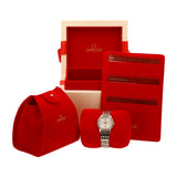 Buy Shop Omega De Ville Prestige Quartz Diamonds Silver Dial Two Tone Steel Strap Watch for Women - 424.25.27.60.52.001 USA Online