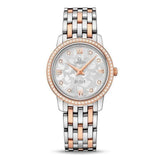 Buy Shop Omega De Ville Prestige Quartz Diamonds Silver Dial Two Tone Steel Strap Watch for Women - 424.25.27.60.52.001 USA Online