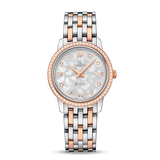 Buy Shop Omega De Ville Prestige Quartz Diamonds Silver Dial Two Tone Steel Strap Watch for Women - 424.25.27.60.52.001 USA Online