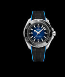 Buy Shop Omega Planet Ocean 6000M Co Axial Master Chronometer 45.5mm Blue Dial Black Rubber Strap Watch for Men - 21532462103001 USA Online