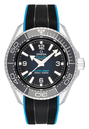 Buy Shop Omega Planet Ocean 6000M Co Axial Master Chronometer 45.5mm Blue Dial Black Rubber Strap Watch for Men - 21532462103001 USA Online
