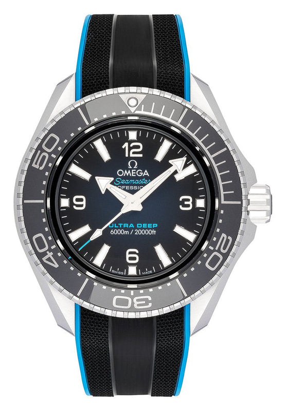 Buy Shop Omega Planet Ocean 6000M Co Axial Master Chronometer 45.5mm Blue Dial Black Rubber Strap Watch for Men - 21532462103001 USA Online