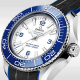 Buy Shop Omega Planet Ocean 6000M Co Axial Master Chronometer 45.5mm White Dial Black Rubber Strap Watch for Men - 21532462104001 USA Online