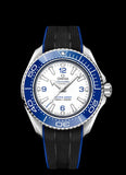 Buy Shop Omega Planet Ocean 6000M Co Axial Master Chronometer 45.5mm White Dial Black Rubber Strap Watch for Men - 21532462104001 USA Online