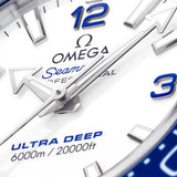 Buy Shop Omega Planet Ocean 6000M Co Axial Master Chronometer 45.5mm White Dial Silver Steel Strap Watch for Men - 21530462104001 USA Online