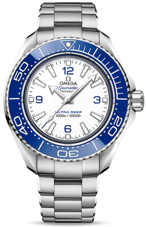 Buy Shop Omega Planet Ocean 6000M Co Axial Master Chronometer 45.5mm White Dial Silver Steel Strap Watch for Men - 21530462104001 USA Online