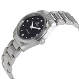Buy Shop Omega Seamaster Aqua Terra Quartz Diamond Black Dial Silver Steel Strap Watch for Women - 220.10.28.60.51.001 USA Online