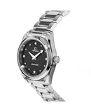 Buy Shop Omega Seamaster Aqua Terra Quartz Diamond Black Dial Silver Steel Strap Watch for Women - 220.10.28.60.51.001 USA Online