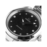 Buy Shop Omega Seamaster Aqua Terra Quartz Diamond Black Dial Silver Steel Strap Watch for Women - 220.10.28.60.51.001 USA Online