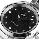 Buy Shop Omega Seamaster Aqua Terra Quartz Diamond Black Dial Silver Steel Strap Watch for Women - 220.10.28.60.51.001 USA Online