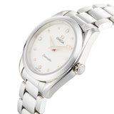 Buy Shop Omega Seamaster Aqua Terra Quartz Diamond Silver Dial Silver Steel Strap Watch for Women - 220.10.28.60.54.001 USA Online